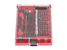 Kit De Ferramentas De Manutenção Com Parafusadeiras E Soquetes Slotted/hex/star/u/triangle/cross 45pcs