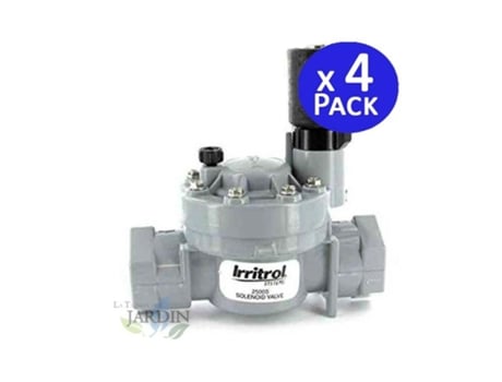 Válvula solenóide de irrigação IRRITROL 2500Mt 1 9V 32Mm para programadores de irrigação por bateria Pacote de baterias 9V 4 IRRITROL