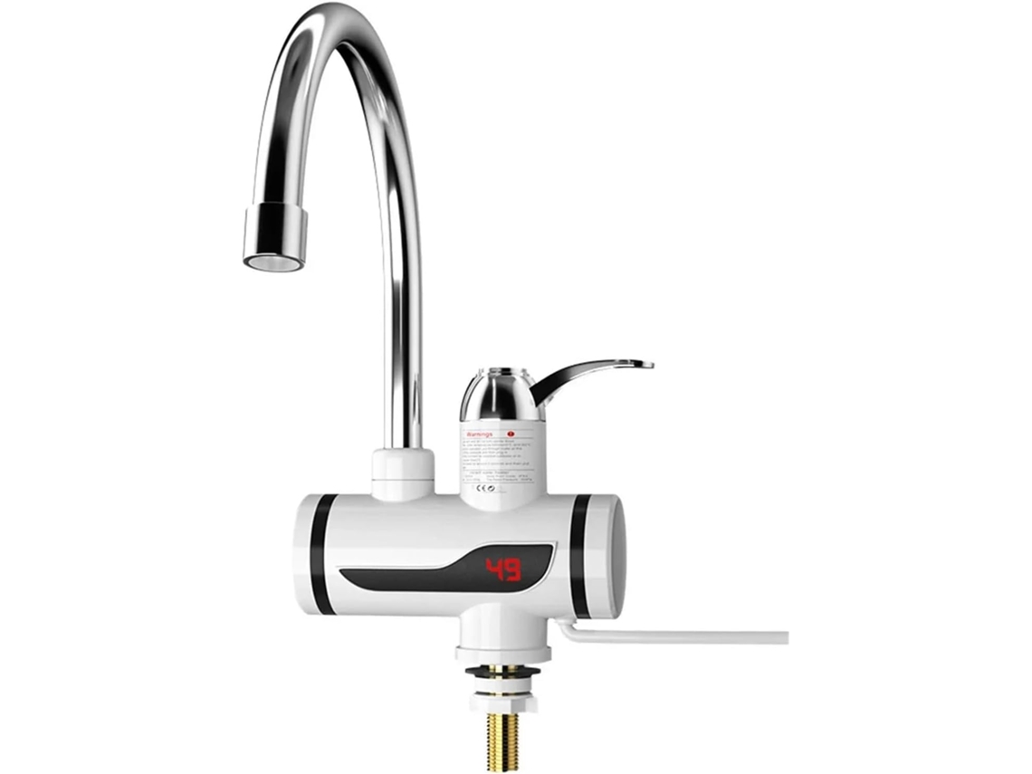 Torneira Elétrica Aquecedora de Água Quente 360 Graus Rotação Quente Frio Misturador Torneira Digital Cozinha Banheiro Suprimentos CHRUI