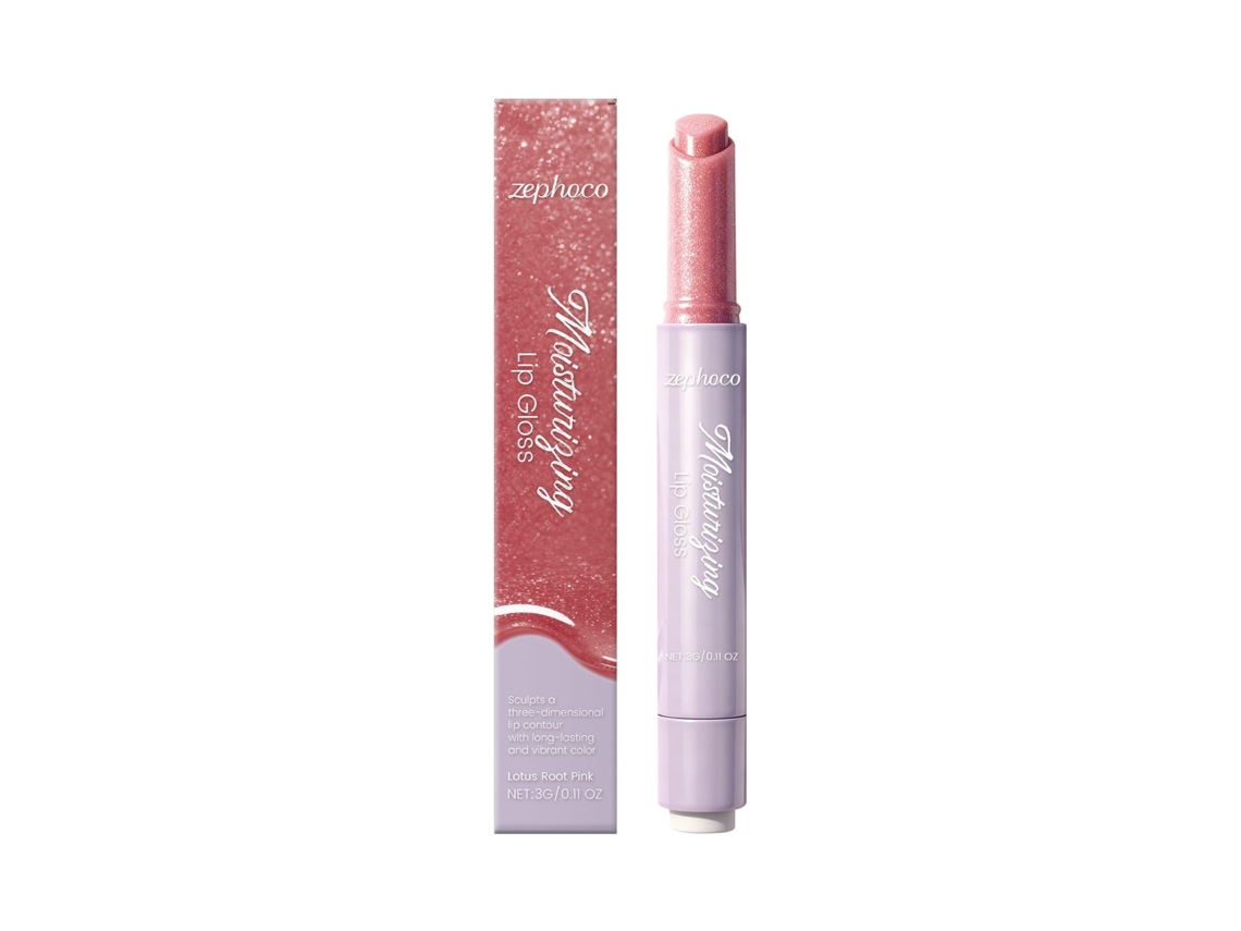 Gloss Labial Hidratante Lotus Root Pink, para Lábios Macios e com Brilho Duradouro LAXISCREED