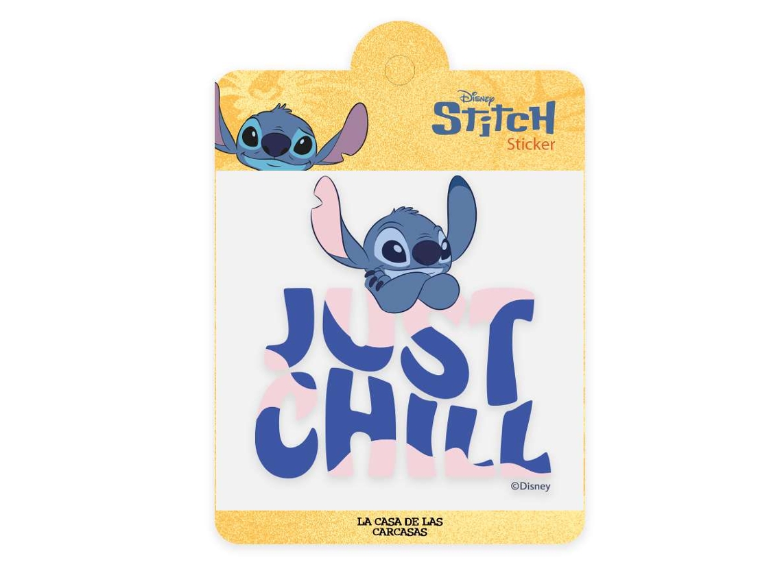 Stickers Disney Personaliza Tus Dispositivos Just Chill Lilo Stitch LA CASA DE LAS CARCASAS
