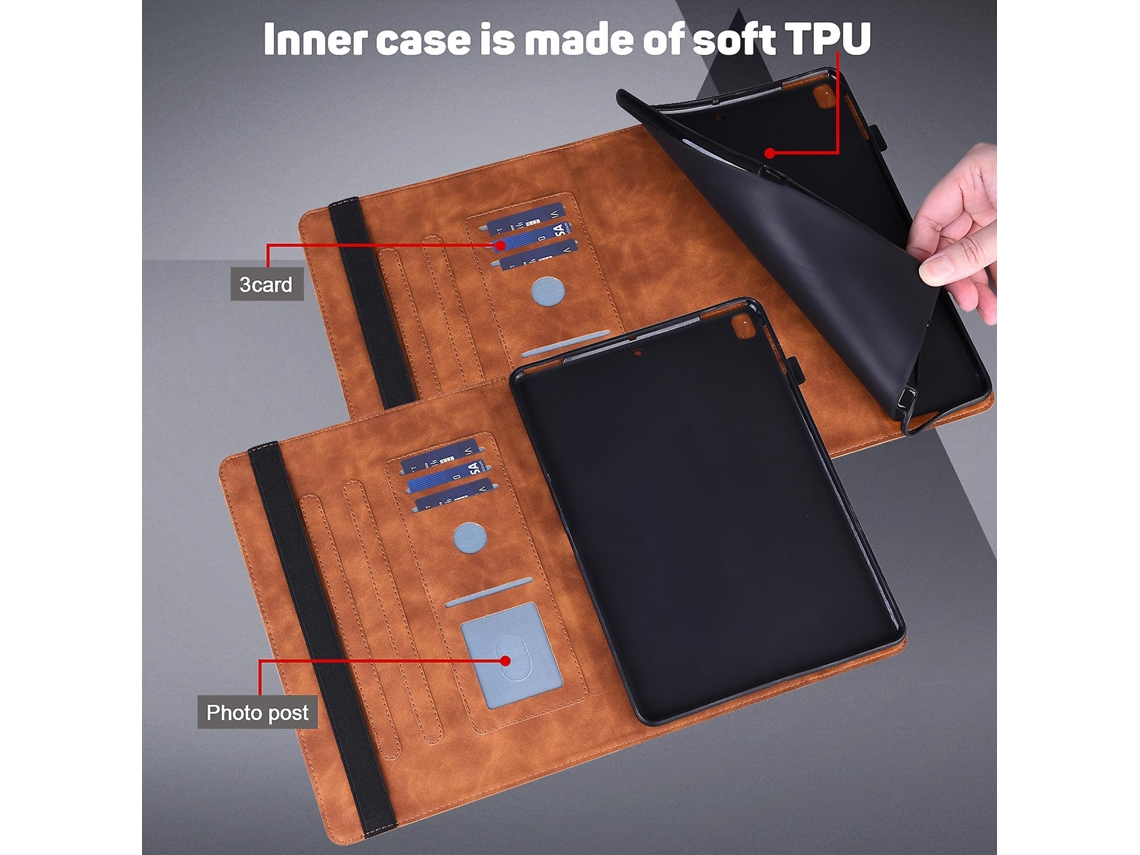 Capa De Couro Pu Para Fire Max 11 Com Suporte, Porta Cartão E Estampa. Tuotuo