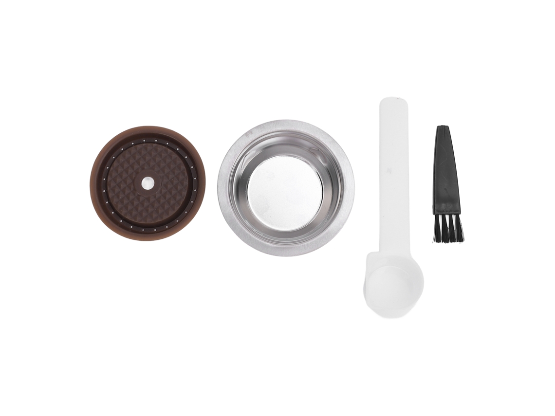 5pcs Cápsula de Café Reutilizável 50ml com Colher S/MARCA