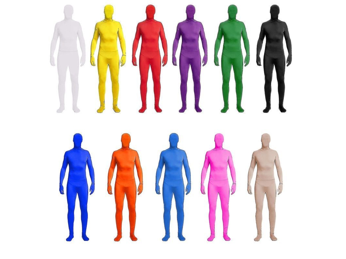 2026 traje de Cuerpo Completo Unisex de Spandex Elástico para Adultos, Disfraz Zentai, Hombre, Talla Desaparecida Hk