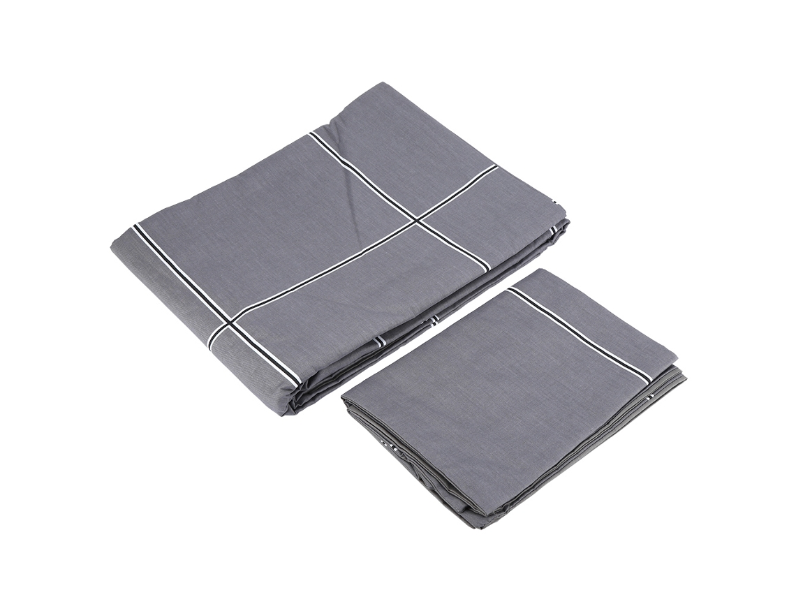 2026 juego de Cama de Algodón Natural 100% Con Cremallera Y Estampado: Funda Nórdica 229x229cm Y 2 Fundas de Almohada 51x66cm