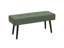 Estofado Cobertura Verde De Veludo Cotelê. Banco Cama Com Pernas Metal. Sapatos 100 X 36 45 Cm