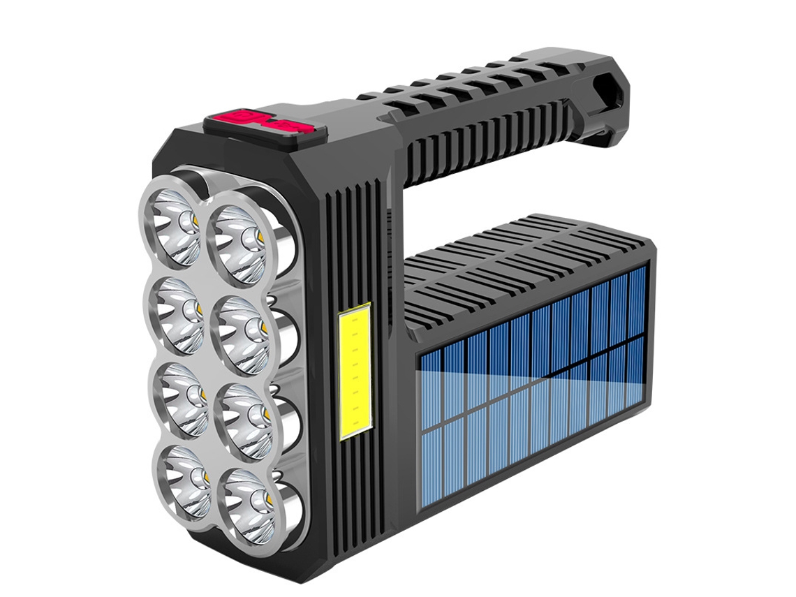 Lanterna Led Recarregável Usb com Energia Solar À Prova de Quedas AQUAFORGE