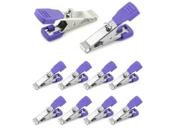 Pinça De Eletrodo Veterinária, Pacote Com 10 Pinças Universais Precisas Para Ecg/ecg, Adaptador De Pinça Multifuncional Db