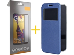 Kit Capa e Película Apple iPhone 11 ACCETEL Full Gandy Flip (Azul)