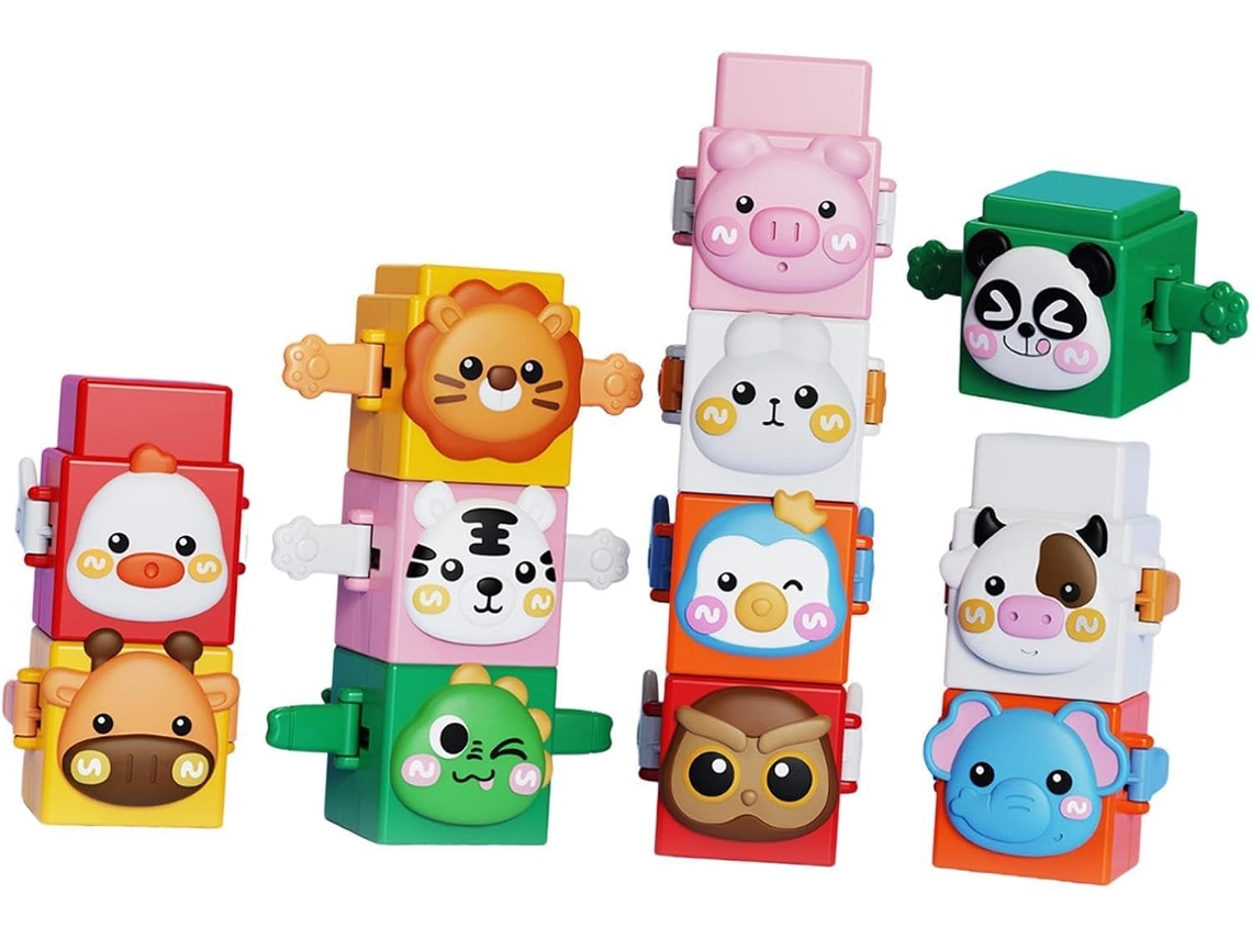 Conjunto De 12 Peças Brinquedos Empilhar, Caixas Encaixe, Jogos