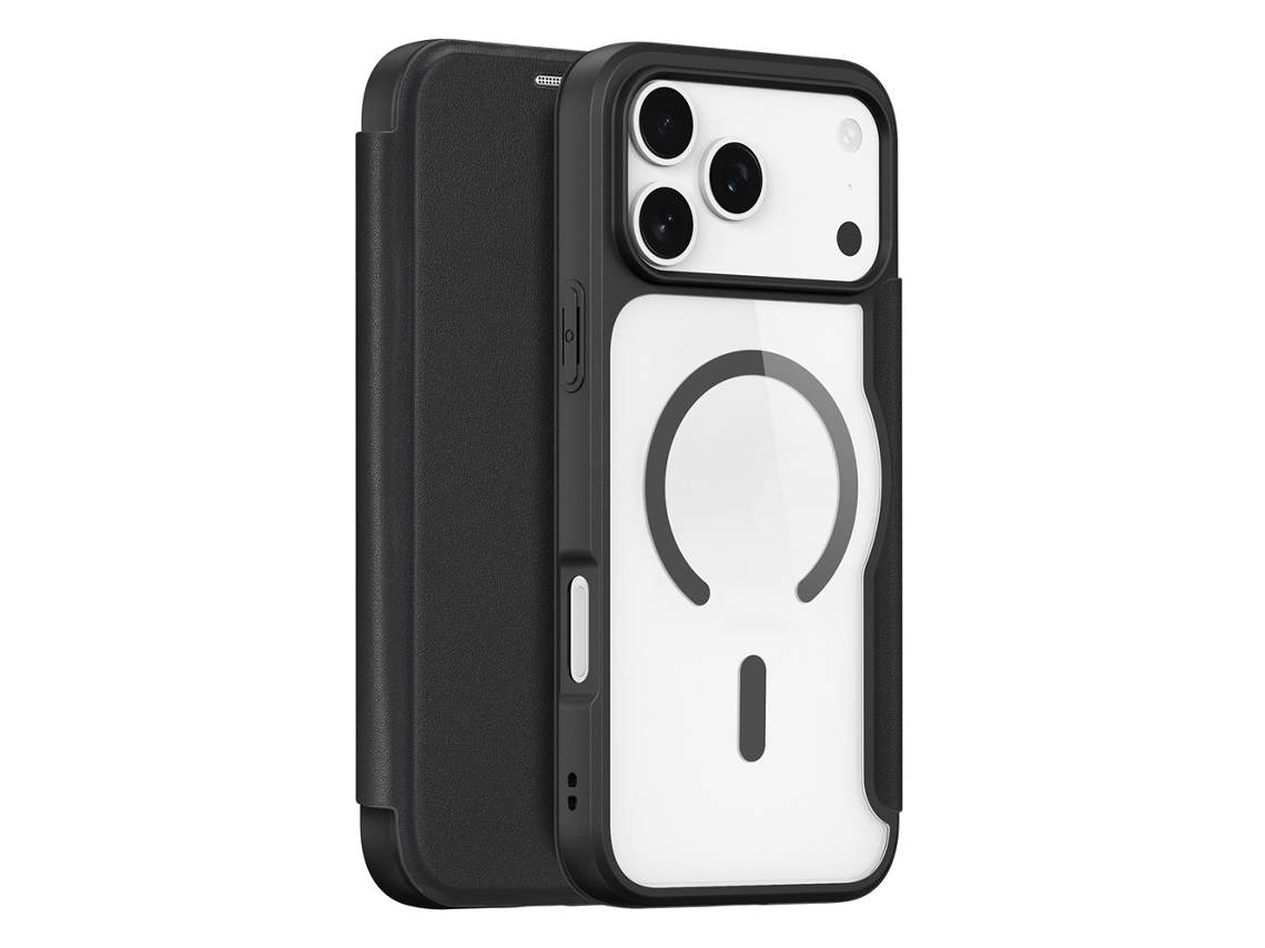 Dux Ducis Capa Para Iphone 17 Pro X Carteira Pro - Preta