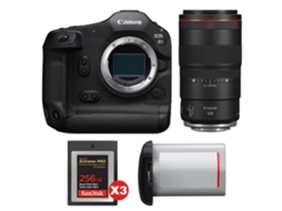 Eos R1 + Rf 100mm F/2.8 L Macro Is Usm + 3 Sandisk 256gb Extreme Pro Cfexpress Type B + Canon Lp e19 + Ebook Pricedirect CANON