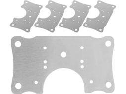 Nolitoy Kit Com 5-placas De Reparo Para Dobradiças Armários Cozinha Em Aço Inoxidável Restaurar A Funcionalidade E