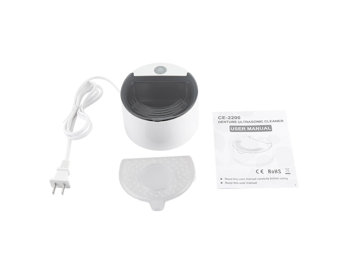 Laxiscreed Limpador Ultrassônico Para Dentaduras, Aparelhos E Retentores, Higiene Dental Simples E Profissional