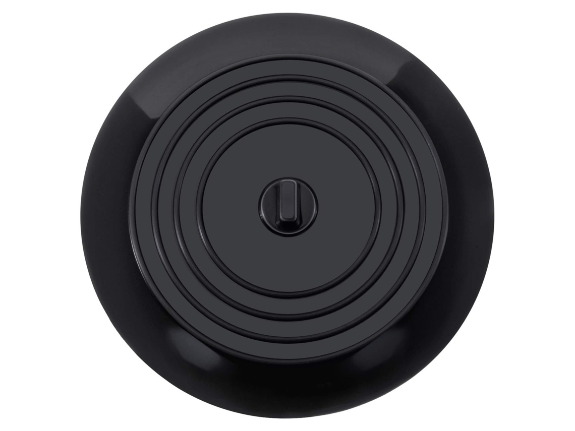 Rolha De Pia Silicone, Preta, 15 Cm, Ralo Cozinha Para Lavar Louça