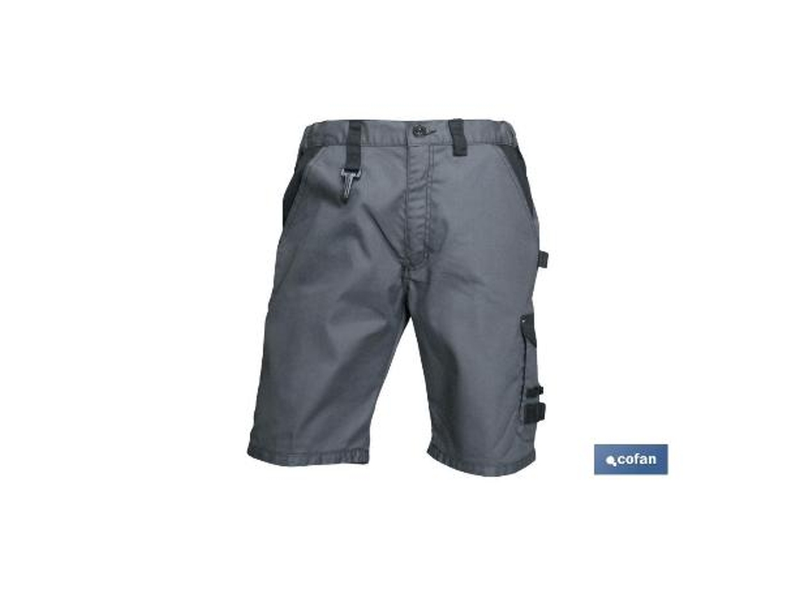 Bermudas de trabajo poulsen 280gms/m beis-negro t-38