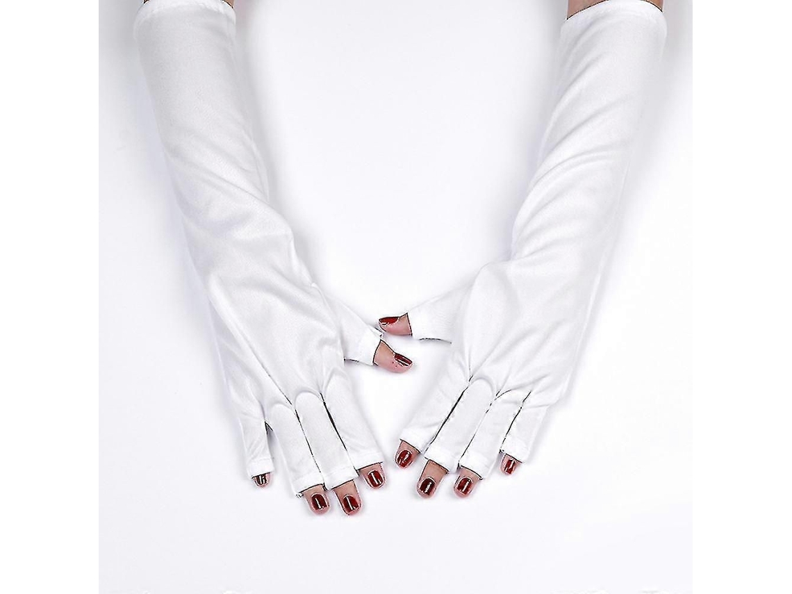 Uv Protection Gloves For Lamp Nail Dryer Anti Led/uv Gel Art, Women Sun Pr Otection GOKOCO