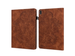 Capa De Couro Sintético Tpu + Pu Com Estampa De Pavão Em Relevo Para Lenovo E10, Com Suporte, Compartimentos Para Cartões, Função Carteira E Ativação/