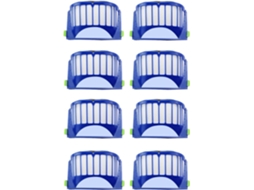 Conjunto de 8 Filtros Reposição Compatíveis com os Modelos Roomba Série 600 BRILVIBERA (605, 606, 615, 616, 620, 621 e 625)