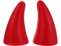 Adesivos 3d De Chifres Diabo Para Decoração Teto Carro No Halloween,poliuretano Vermelho,