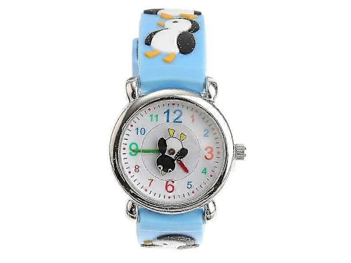 Relógio Infantil de Pulso com Desenho Pinguim GOKOCO