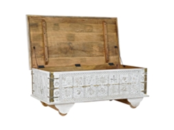 Mesa de Apoio Dkd Home Decor Metal Madeira de Mangueira 115 X 60 X 45 Cm