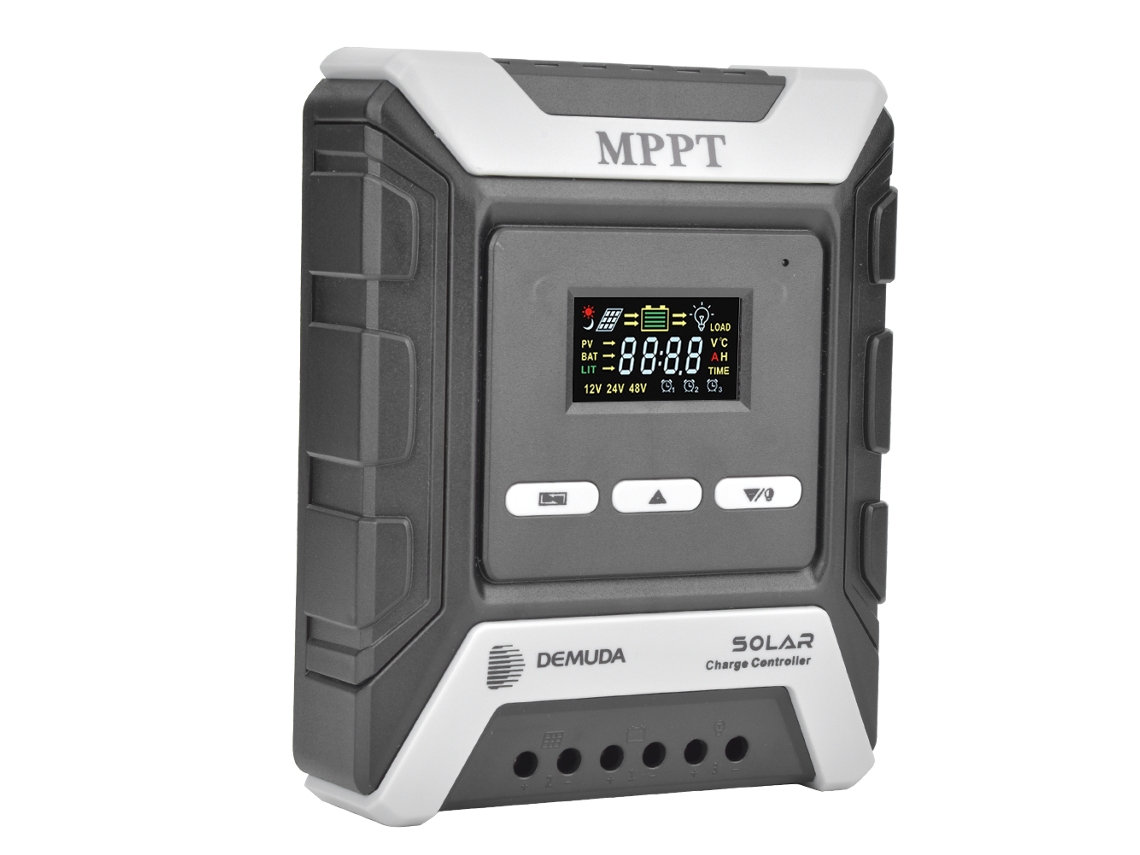 Controlador De Carregamento Solar Mppt 20a Com Painel Fotovoltaico E Display Lcd