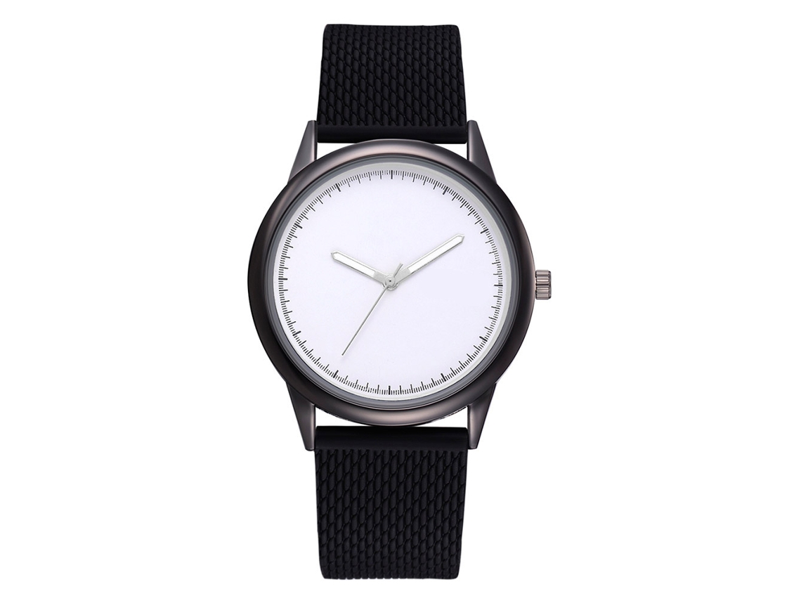 Relógio de Pulso Feminino Lvpai Simples Silicone Liga Quartzo Preto