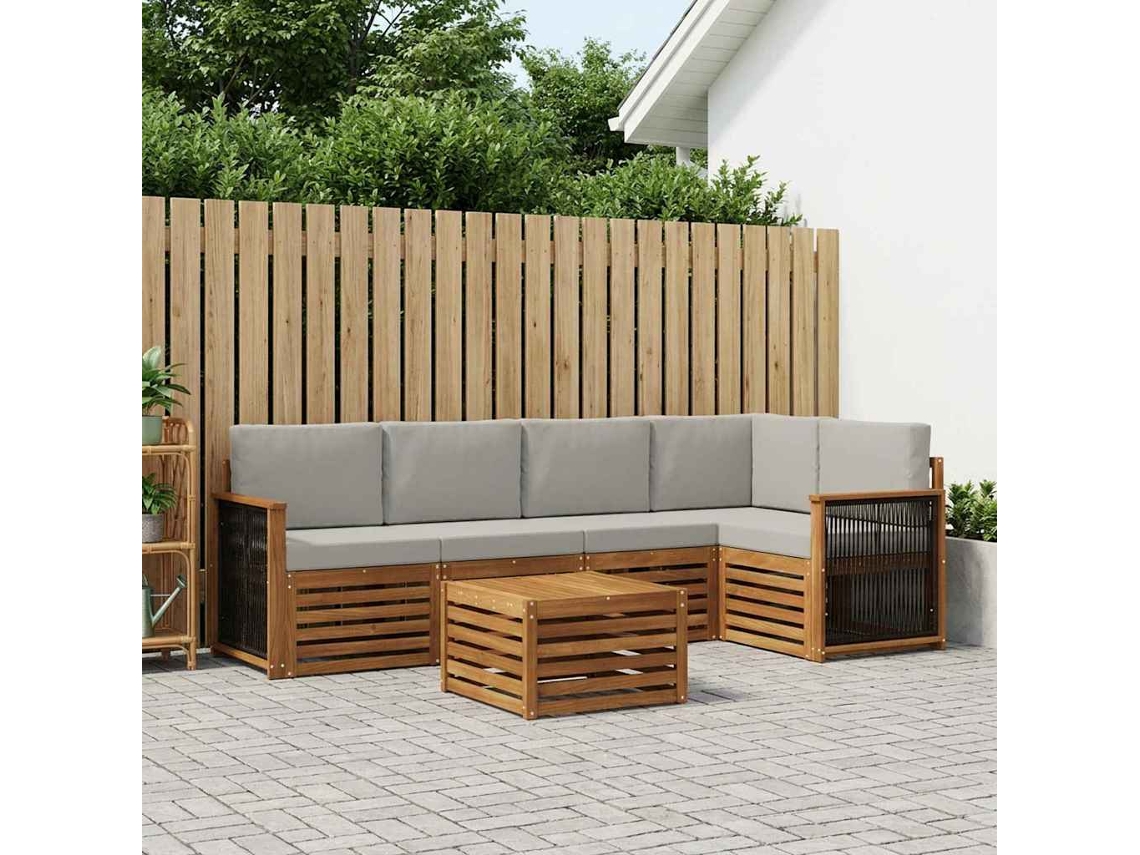 Vidaxl Conjunto De Sofás Para Exterior 5 Unid.