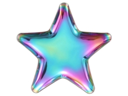 2026-linjou 2 Pratos De Joias De Aço Inoxidável Em Forma De Estrela Coloridos Para Armazenamento E Exibição