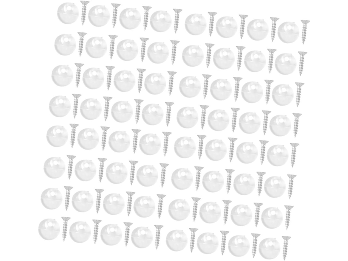 Kit Com 300 Peças De Clipes De Fixação Para Pendurar Espelhos De Vidro.