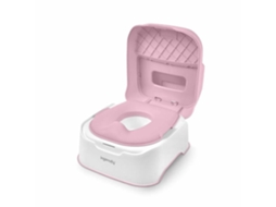 Ingeniosidade Escada E Penico De Aprendizagem Com Assento Removível, Antiderrapante, Assento Ergonômico, Rosa Ingenuity