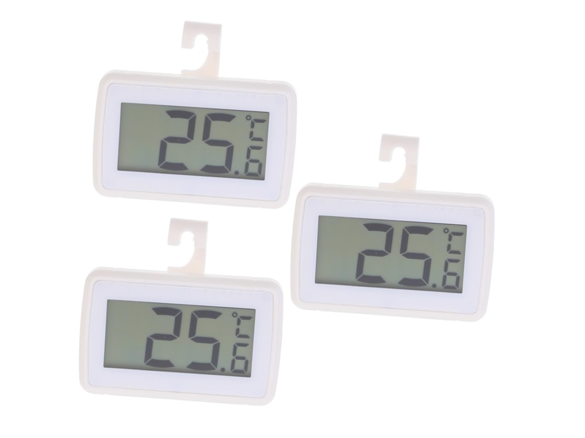 Lurelia Termómetro Digital, 3 Unidades, Para Frigorífico E Congelador, Alta Precisão, Visor Fácil Leitura, Impermeável, Celsius/fahrenheit