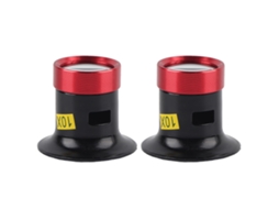 2pcs Lupa 10x para Reparação de Relógios Ferramenta Profissional com Material Resistente