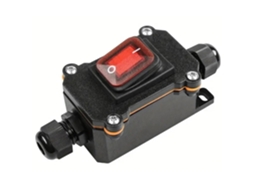 Interruptor De Cabo Em Linha, Interruptor Em Linha À Prova D Água De Alta Corrente 12v Dc 20a Com Botão Basculante Led