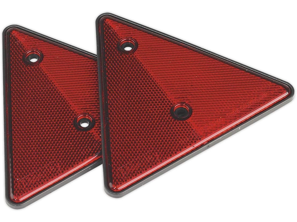 Triângulo Refletor Traseiro Tb17, Vermelho, Pacote Com 2