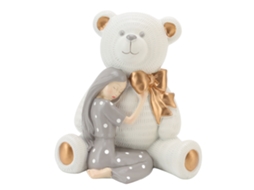 Laxiscreed Ornamento De Resina Branco E Cinza Para Decoração De Interior