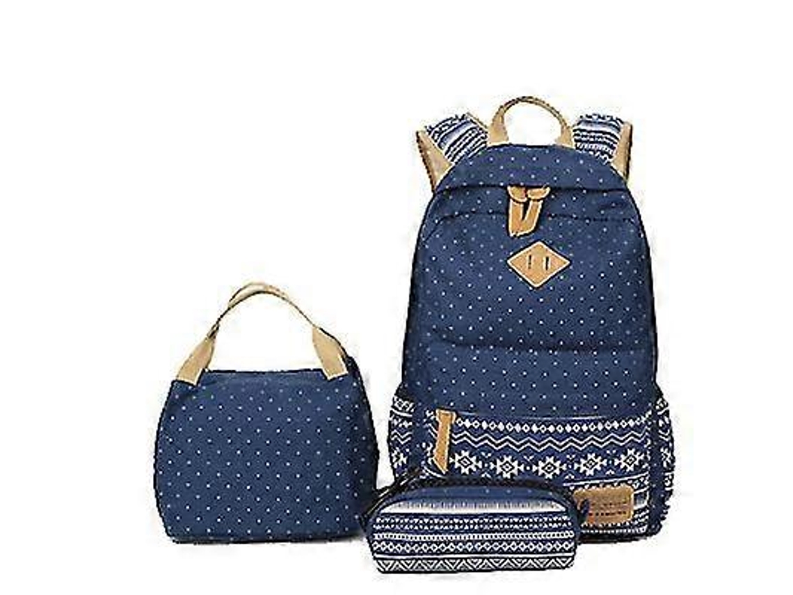 Conjunto De 3 Mochilas Para Estudantes, Mochila De Viagem Estilo Coreano Para Meninas Olysi Shop