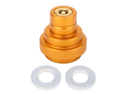 Adaptador De Co2 Para Água Gasificada Com Rosca Macho Tr21 4 Conector De Garrafa De Co2 Terra Gold Orange