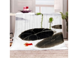 Manta de Flanela Fansu Estilo Chinês 3d Macia e Felpuda Ideal para o Inverno em Microfibra Cama Ou Sofá Adequa