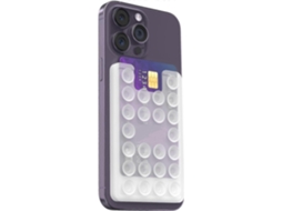lcs2x Suporte De Celular Com Ventosa, Carteira De Silicone Autoadesiva Para Iphone E Android, Suporte Para Celular Com Mãos Livres