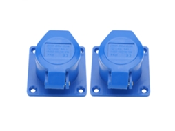 2 Peças De Tomada Industrial Monofásica 3 Pinos Antiexplosiva Impermeável 16a 220-250v
