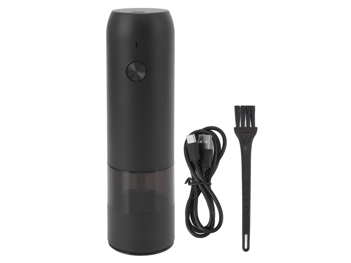 Moedor De Pimenta Simples, Elegante, Versátil, Elétrico, Espessura Ajustável, Tempero, Sal, Pimenta, Moedor De Cerâmica, Preto Aquaforge