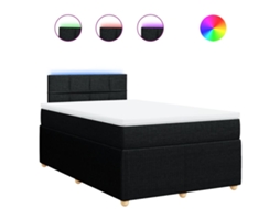 Box Spring Bed, Box Spring Beds Vidaxl Preto Tecido (120 X 200 Cm)