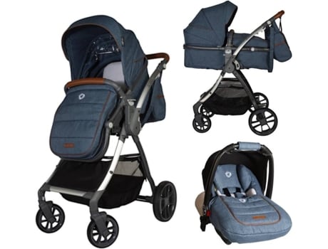 Carrinho de Bebé Trio COCORELLE Acero (Grupo 0 - Azul)