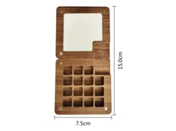 2026 paleta de Acuarela Portátil com Bloco de Desenho, Caixa de Pinturas Mini para Viagens 71 Mm X 71 Mm 15 Compartimentos