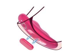 Vibrador para calcinha com clipe magnético, brinquedos sexuais, vibradores, bolha para mulheres com 10 modos de vibração, vermelho
