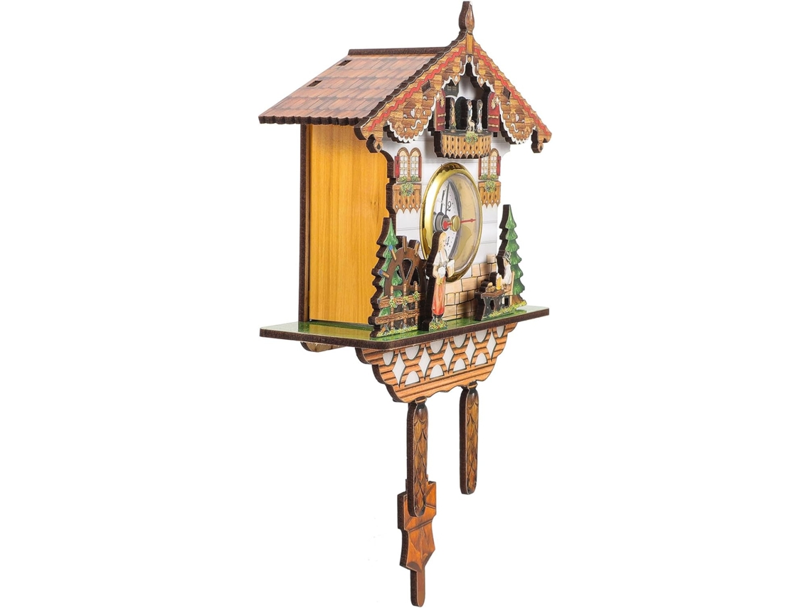 Relógio De Parede Cuco Em Madeira E Metal, Decorativo Para Sala De Estar E Escritório, Relógio De Parede Original...