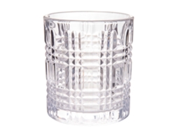 Cofan Conjunto De 6 Copos De Água Com Relevo 27,5 Cl, Vidro Transparente, Lavável Na Máquina De Lavar Louça, Copos Baixos Elegantes
