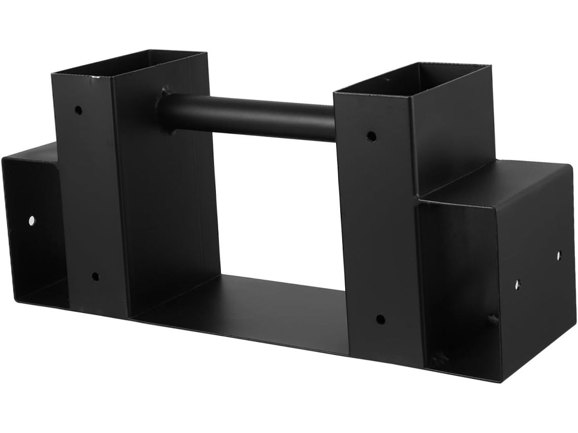 Suporte para Lenha em Metal Preto, Estável e Compacto, para Uso Externo. SFUSHOS